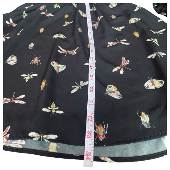 🔥4 for $75🔥 H&M Insect Print Dress Special Edition Black Size Small - Picture 6 of 9